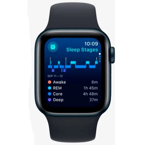 Apple Watch SE 2024 Midnight GPS Sport Band Midnight 44 mm