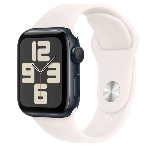 Apple Watch SE 2024 Midnight GPS Sport Band Light Blush 44 mm