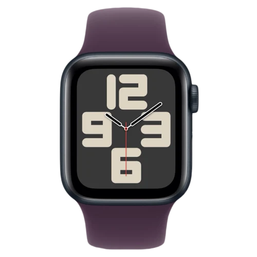 Apple Watch SE 2024 Midnight GPS Sport Band Plum 44 mm