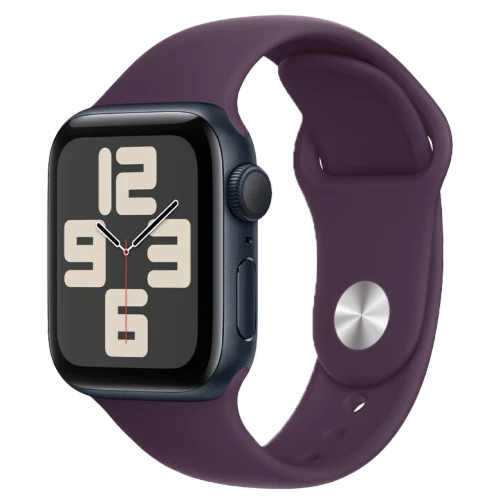 Apple Watch SE 2024 Midnight GPS Sport Band Plum 44 mm