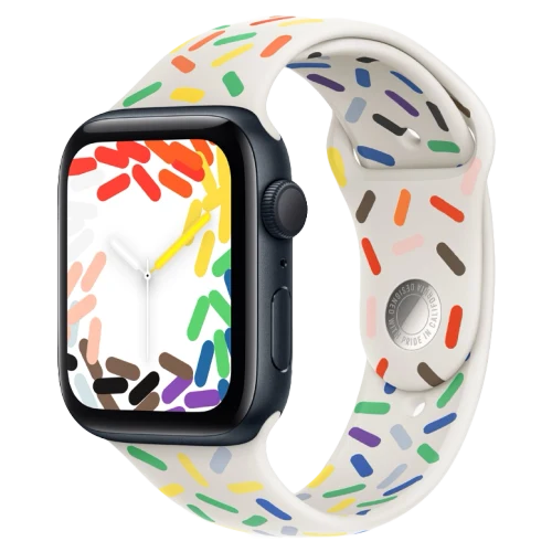 Apple Watch SE 2024 Midnight GPS Sport Band Pride Edition 44 mm