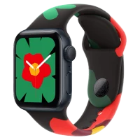 Apple Watch SE 2024 Midnight GPS Sport Band Unity Bloom 44 mm