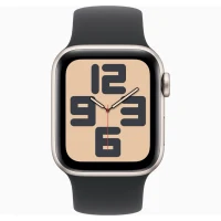 Apple Watch SE 2024 Starlight GPS Solo Loop Black 44 mm 2