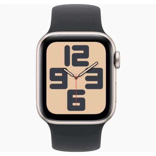 Apple Watch SE 2024 Starlight GPS Solo Loop Black 44 mm