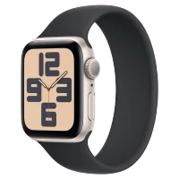 Apple Watch SE 2024 Starlight GPS Solo Loop Black 44 mm