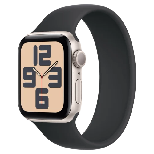 Apple Watch SE 2024 Starlight GPS Solo Loop Black 44 mm