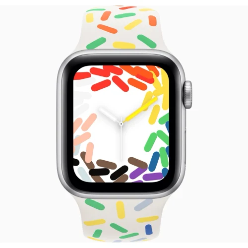 Apple Watch SE 2024 Silver GPS Sport Band Pride Edition 40 mm