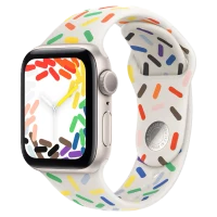 Apple Watch SE 2024 Starlight GPS Sport Band Pride Edition 44 mm