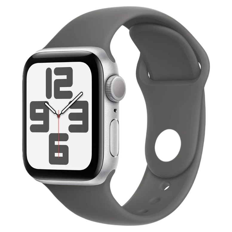 Apple Watch SE 2024 Silver GPS Sport Band Stone Gray 40 mm 2