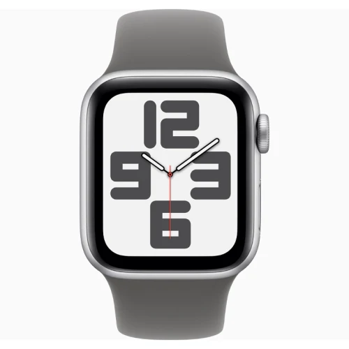 Apple Watch SE 2024 Silver GPS Sport Band Stone Gray 40 mm