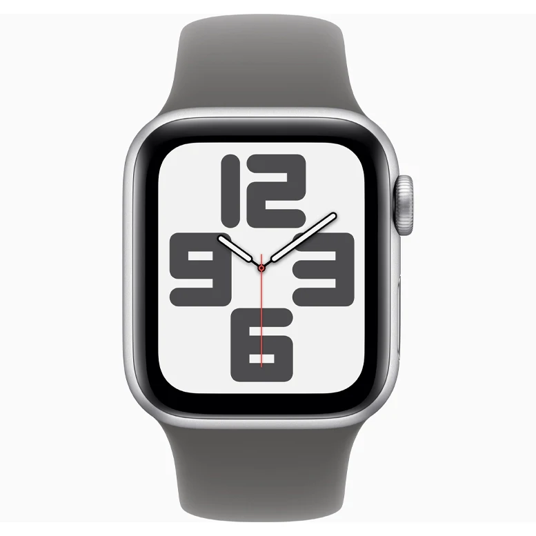 Apple Watch SE 2024 Silver GPS Sport Band Stone Gray 40 mm 3