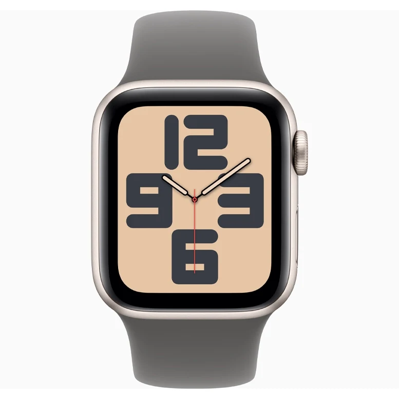 Apple Watch SE 2024 Starlight GPS Sport Band Stone Gray 44 mm 2