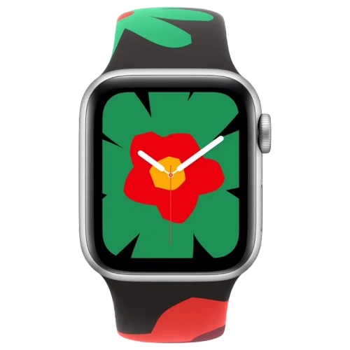 Apple Watch SE 2024 Silver GPS Sport Band Unity Bloom 40 mm
