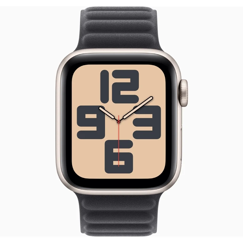 Apple Watch SE 2024 Starlight GPS Textile Magnetic Link Black 40 mm 2