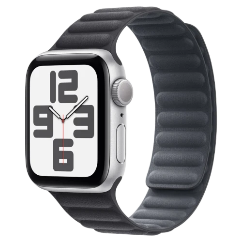 Apple Watch SE 2024 Silver GPS Textile Magnetic Link Black 44 mm