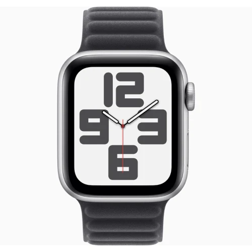 Apple Watch SE 2024 Silver GPS Textile Magnetic Link Black 44 mm