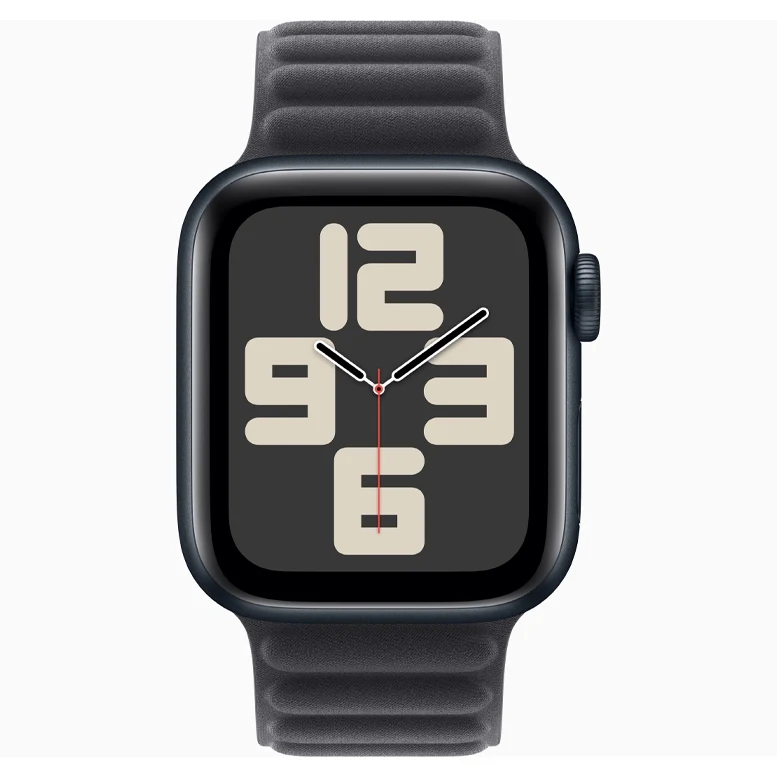 Apple Watch SE 2024 Midnight GPS Textile Magnetic Link Black 44 mm 2