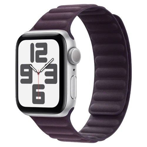 Apple Watch SE 2024 Silver GPS Textile Magnetic Link Blackberry 44 mm