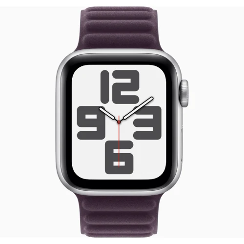 Apple Watch SE 2024 Silver GPS Textile Magnetic Link Blackberry 44 mm