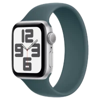 Apple Watch SE 2024 Silver GPS Solo Loop Lake Green 44 mm