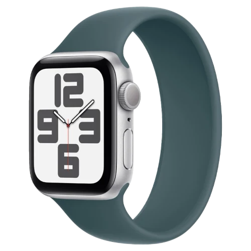 Apple Watch SE 2024 Silver GPS Solo Loop Lake Green 44 mm
