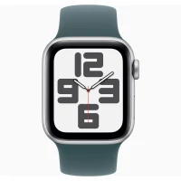 Apple Watch SE 2024 Silver GPS Solo Loop Lake Green 44 mm 2