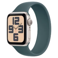 Apple Watch SE 2024 Starlight GPS Solo Loop Lake Green 44 mm
