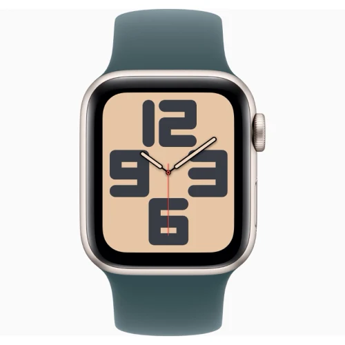Apple Watch SE 2024 Starlight GPS Solo Loop Lake Green 44 mm