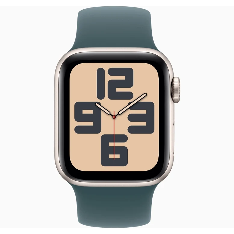 Apple Watch SE 2024 Starlight GPS Solo Loop Lake Green 44 mm 3