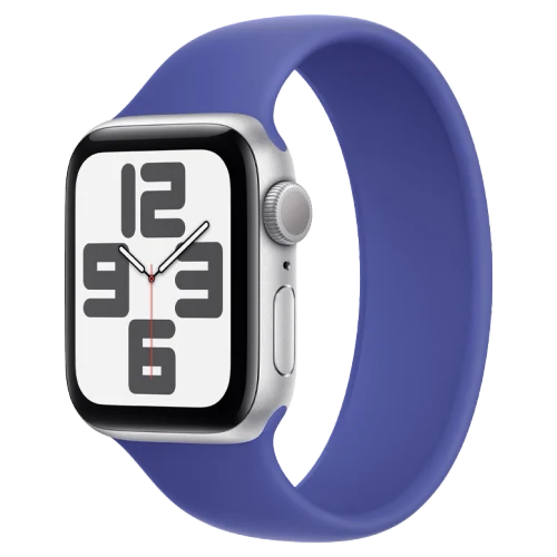 Apple Watch SE 2024 Silver GPS Solo Loop Ultramarine 44 mm