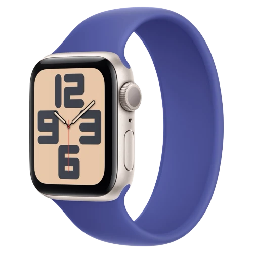 Apple Watch SE 2024 Starlight GPS Solo Loop Ultramarine 44 mm