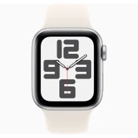 Apple Watch SE 2024 Silver GPS Sport Band Starlight 44 mm 2