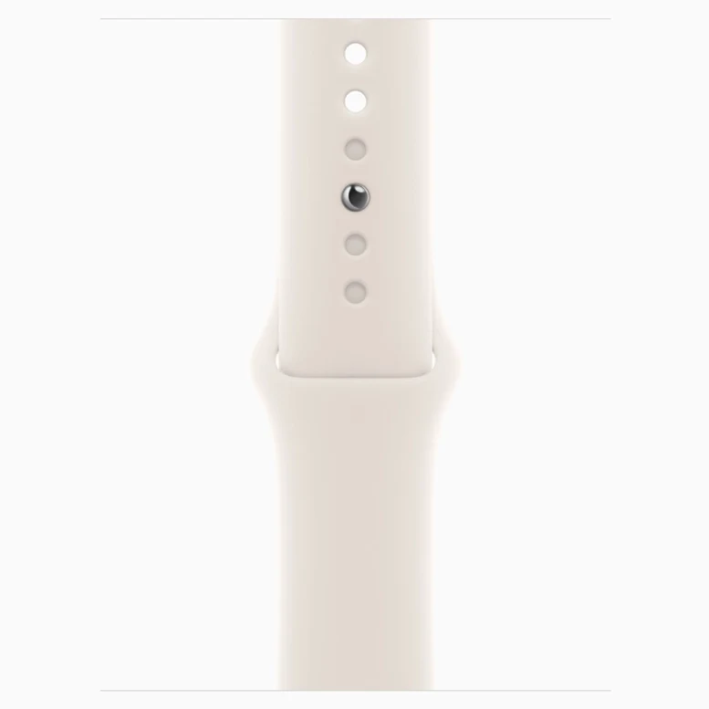 Apple Watch SE 2024 Silver GPS Sport Band Starlight 44 mm 3
