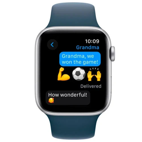 Apple Watch SE 2024 Silver GPS Sport Band Denim 40 mm