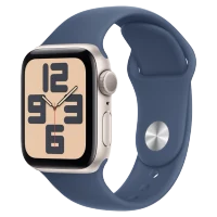 Apple Watch SE 2024 Starlight GPS Sport Band Denim 44 mm