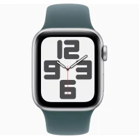 Apple Watch SE 2024 Silver GPS Sport Band Lake Green 40 mm 4