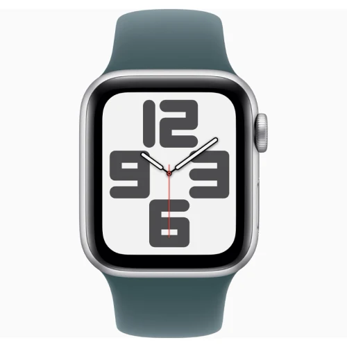Apple Watch SE 2024 Silver GPS Sport Band Lake Green 40 mm