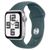 Apple Watch SE 2024 Silver GPS Sport Band Lake Green 40 mm