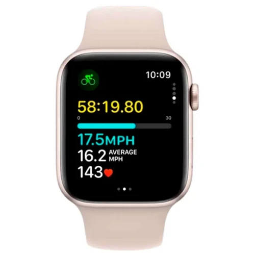 Apple Watch SE 2024 Starlight GPS Sport Band Light Blush 40 mm