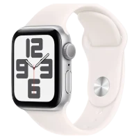 Apple Watch SE 2024 Silver GPS Sport Band Light Blush 40 mm