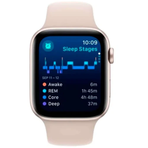 Apple Watch SE 2024 Starlight GPS Sport Band Light Blush 44 mm