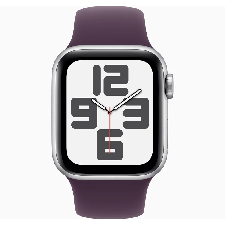 Apple Watch SE 2024 Silver GPS Sport Band Plum 40 mm 7