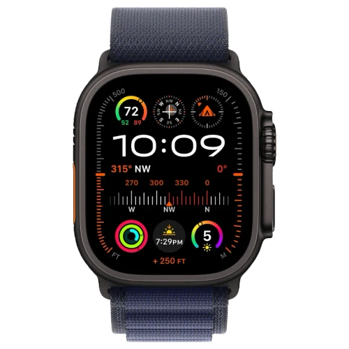 Apple Watch Ultra 2 Black Alpine Loop Navy