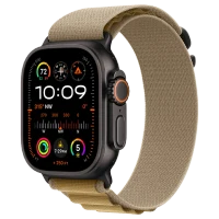Apple Watch Ultra 2 Black Alpine Loop Tan