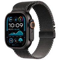 Apple Watch Ultra 2 Black Titanium Milanese Loop Black
