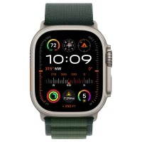 Apple Watch Ultra 2 Natural Alpine Loop Dark Green 2
