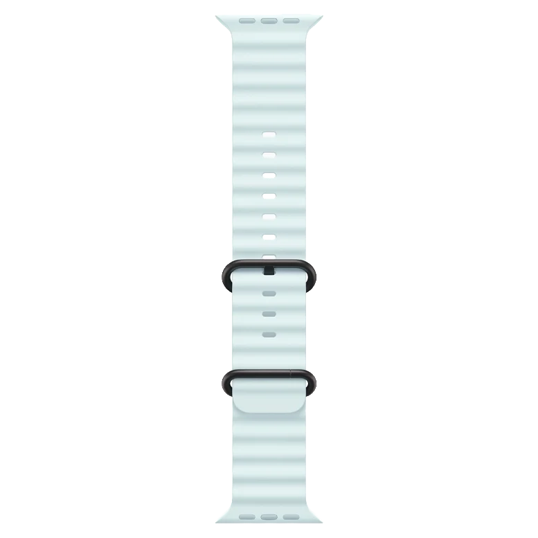 Apple Watch Ultra 2 Black Ocean Band Ice Blue 5