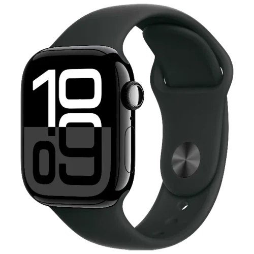 Apple Watch 10 Aluminum GPS Jet Black Sport Band Black 42 mm
