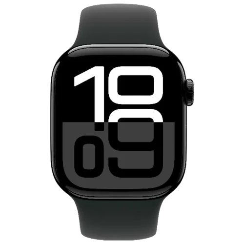 Apple Watch 10 Aluminum GPS Jet Black Sport Band Black 42 mm