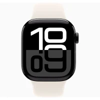 Apple Watch 10 Aluminum GPS Jet Black Sport Band Starlight 46 mm 2